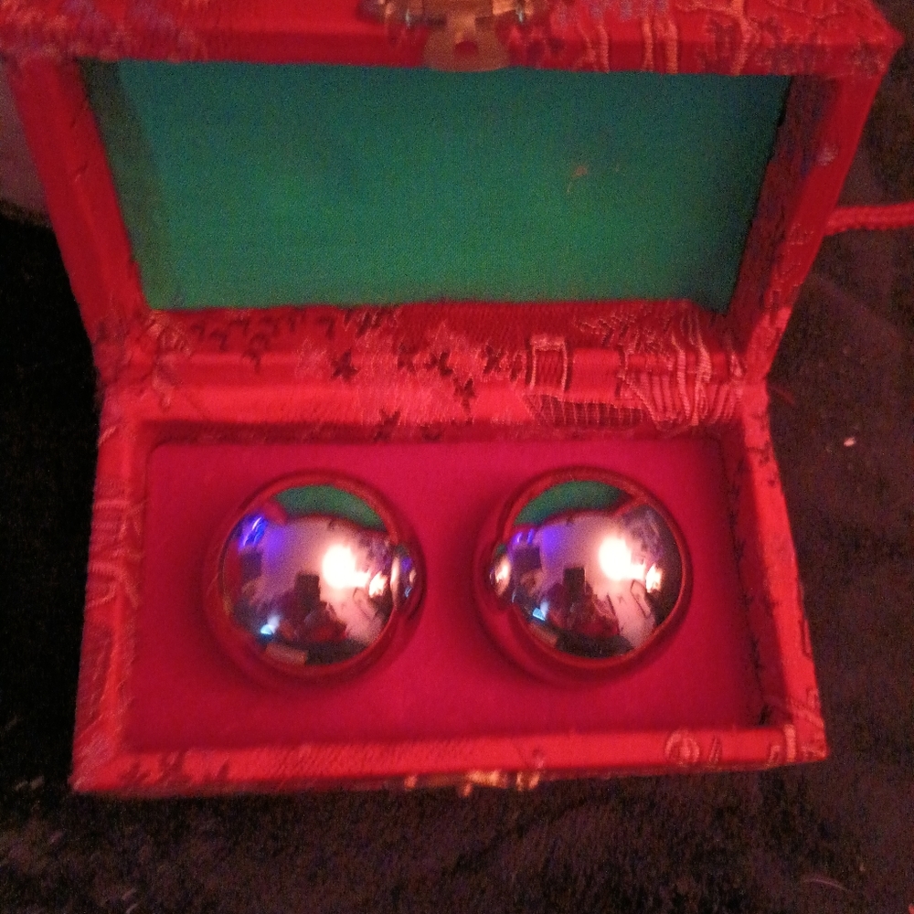 Chinese Strees Balls in Case